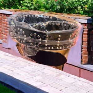 Studded Black and Silver Belt